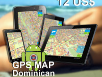 GPS Map of Dominican Republic and Haiti, android offline version