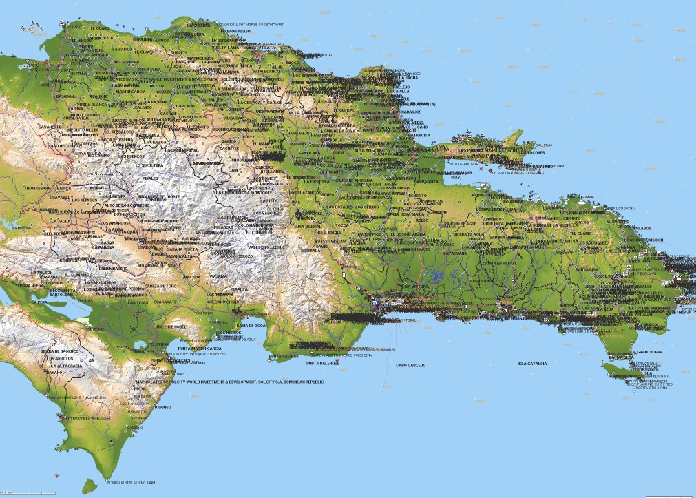 Map Of Dominican Republic. Dominican Republic FULL map