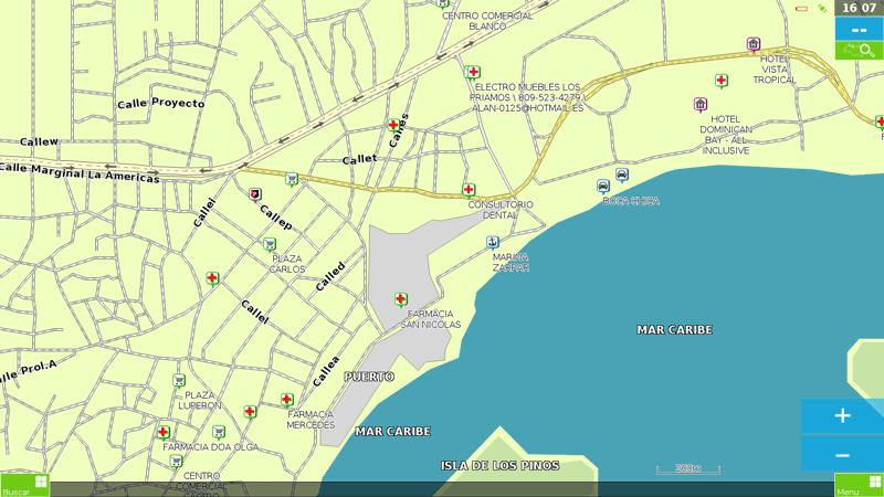 screen map Garmin Dominicana y Haiti