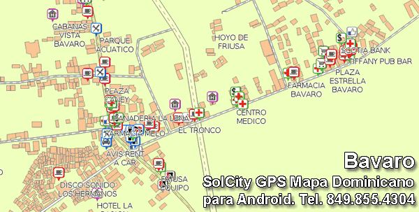GPS Mapa de Bavaro