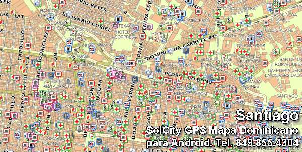 Mapa Santiago GPS