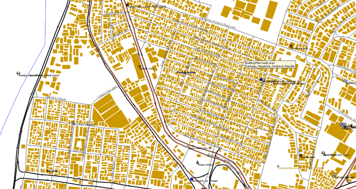 Santjago, review map, republica dominicana