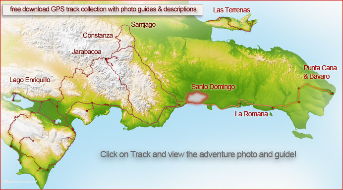 all tracks free collection map Dominican Republic